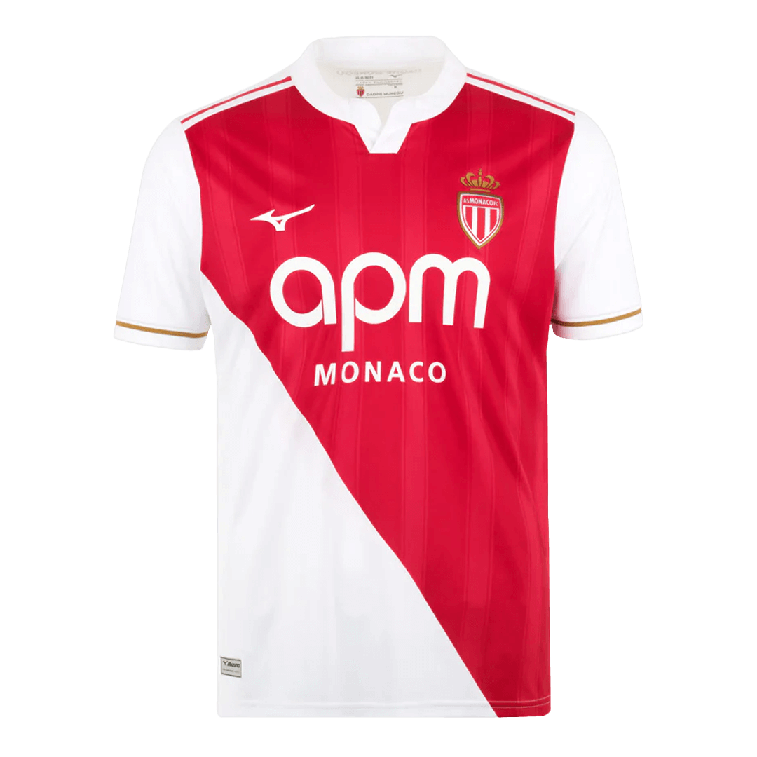 Monaco Thuisshirt 2025/26 Rood-Wit