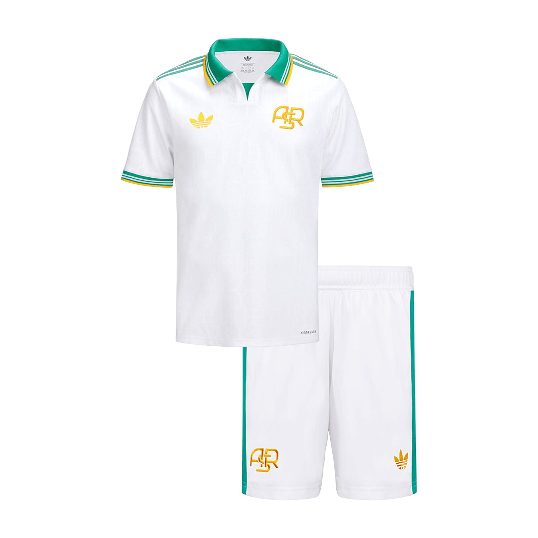Roma Third Maillot Kit 2025/26 Junior Blanc