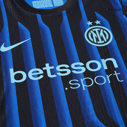 DUMFRIES #2 Inter Milan Thuisshirt 2025/26 Blauw&Zwart Authentiek