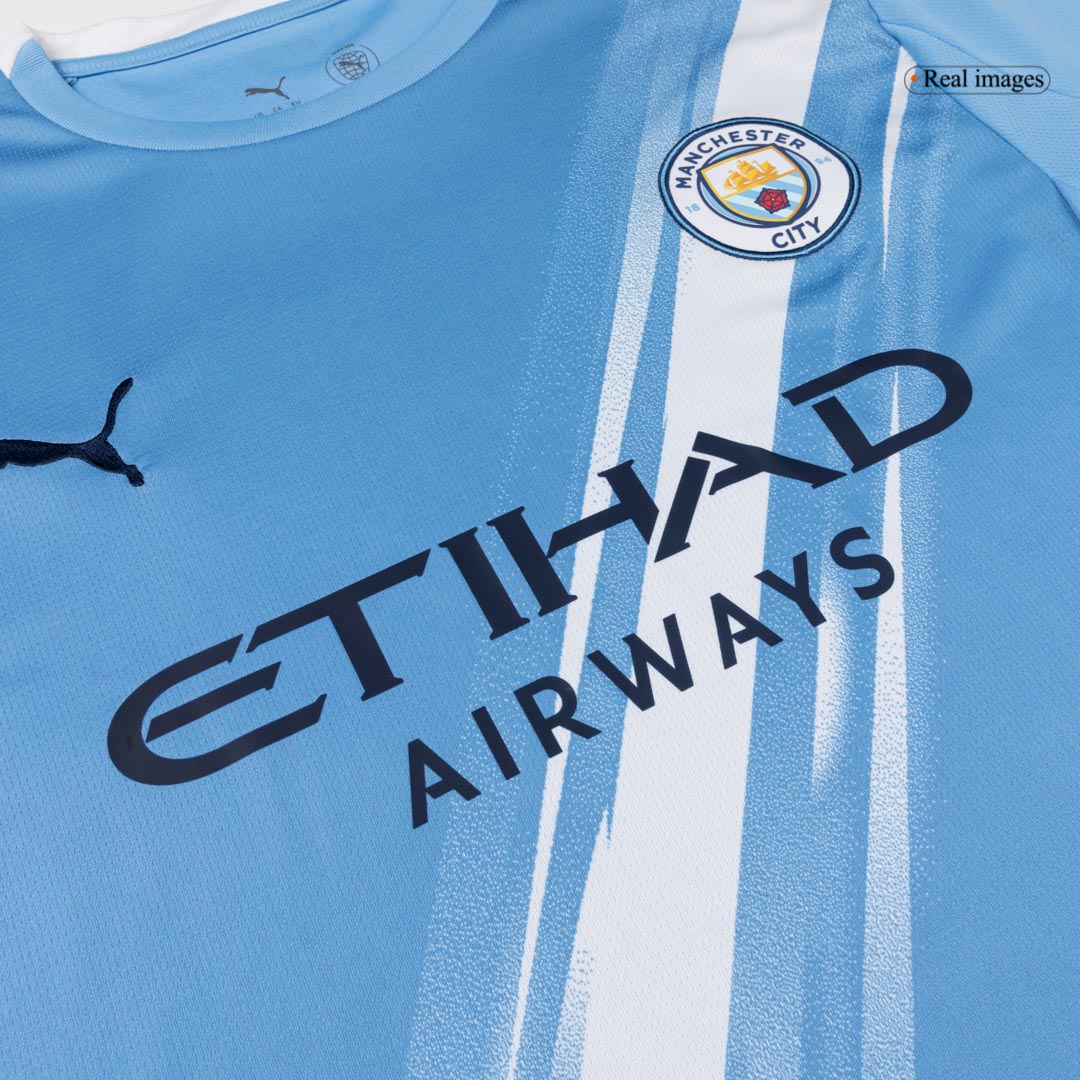 CHERKI #10 Manchester City Domicile Maillot 2025/26 Bleu - Super