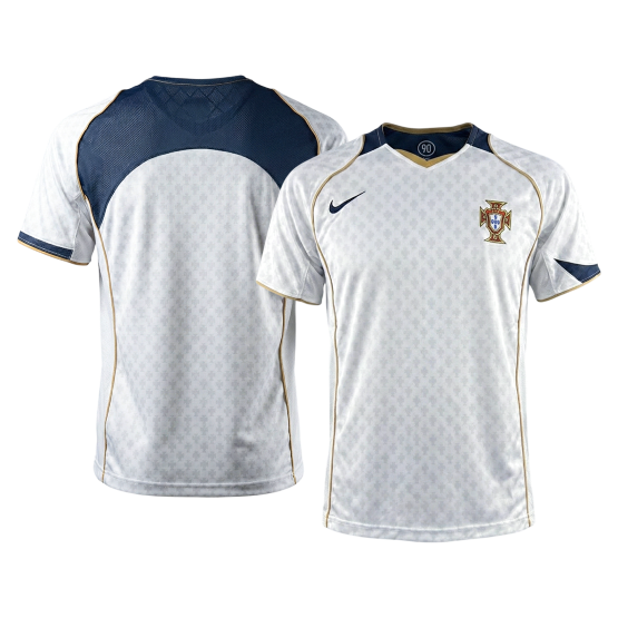 Retro Portugal Extérieur Maillot 2004 Blanc