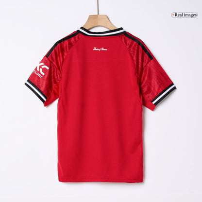Manchester United Thuisshirt Kit 2025/26 Junior Rood