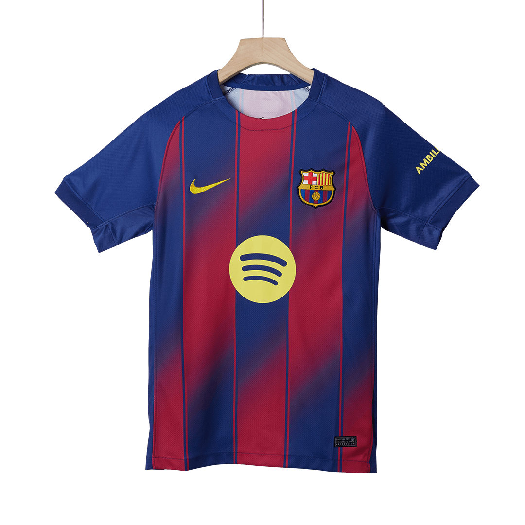 ROONY #28 Barcelone Domicile Maillot 2025/26 Rouge et Bleu - UCL - Super
