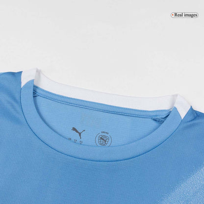 REIJNDERS #4 Manchester City Domicile Maillot 2025/26 Bleu - Super