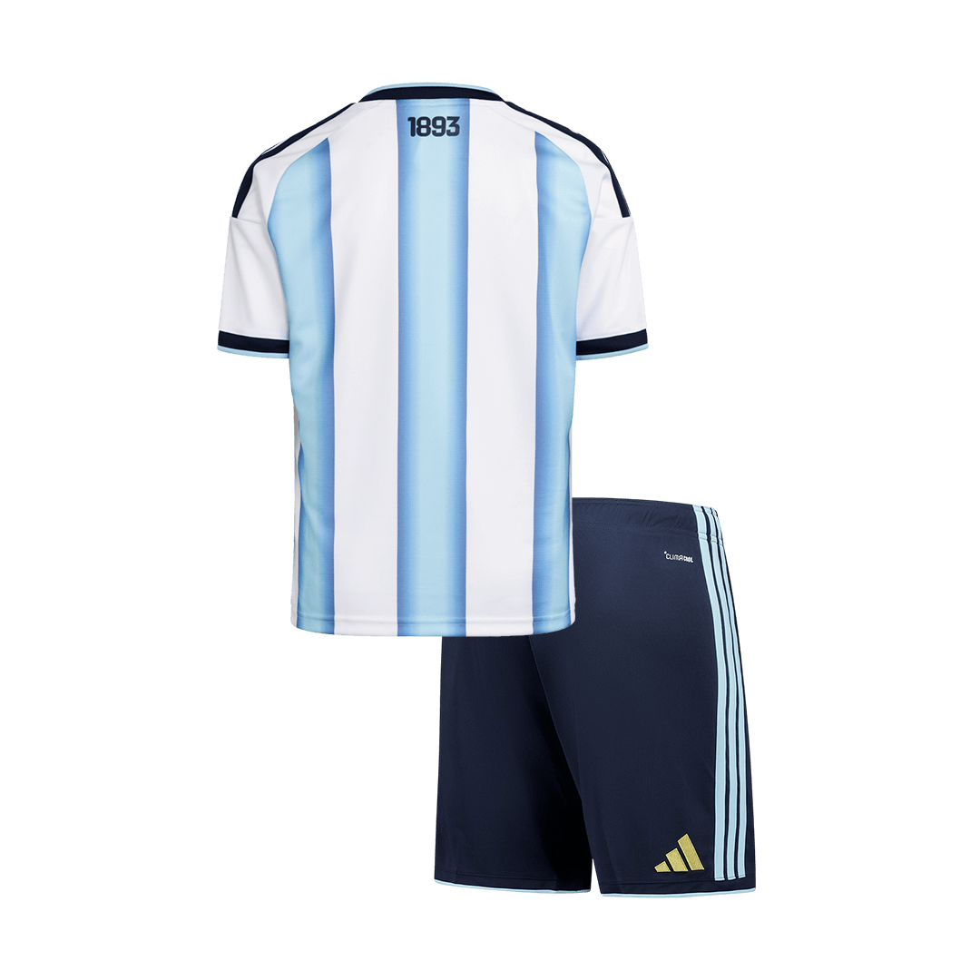 Vente Flash Argentine Domicile Maillot Kit 2025/26 Enfant Blue&White