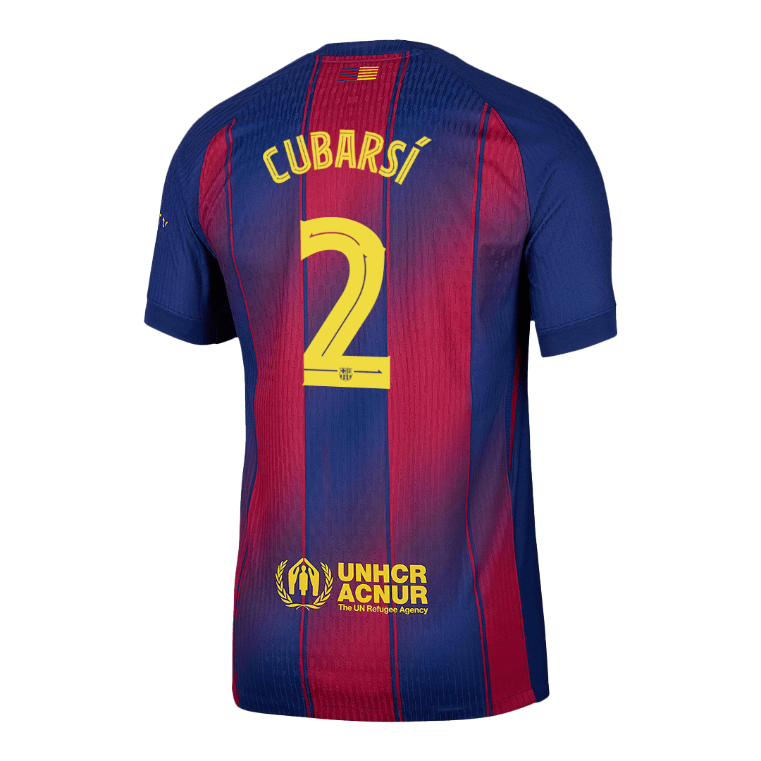 CUBARSÍ #2 Barcelona Thuisshirt 2025/26 Authentiek - UCL