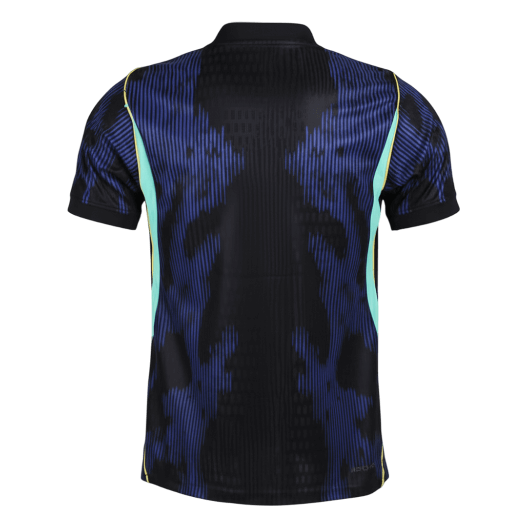 Brésil Extérieur Maillot - Coupe du Monde 2026 Bleu marine Joueur