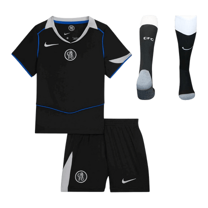 Chelsea Derde Tenue Kit 2025/26 Kinderen Zwart