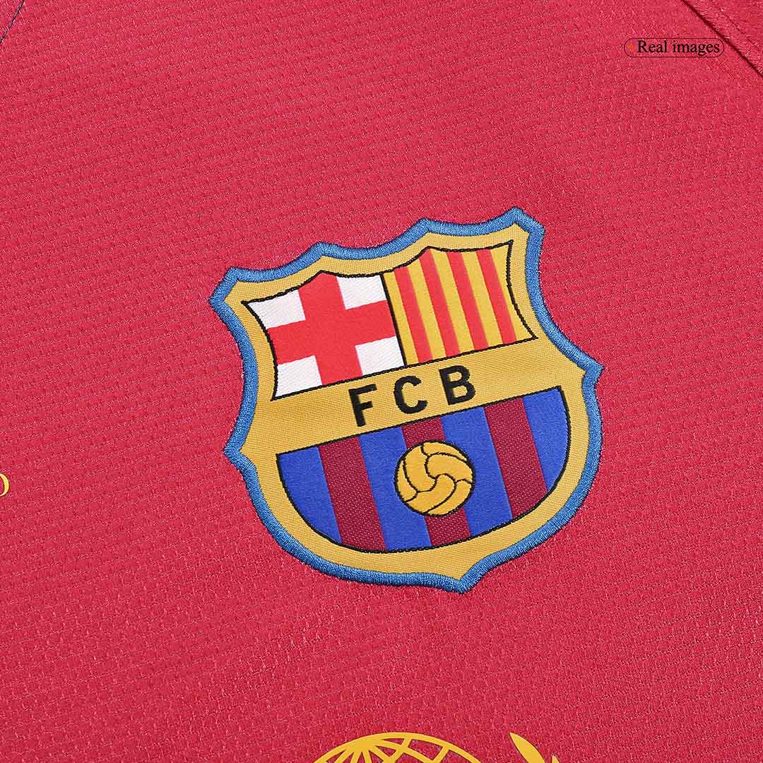 Retro MESSI #30 Barcelone Domicile Maillot Manches Longues 2008/09 - UCL Final
