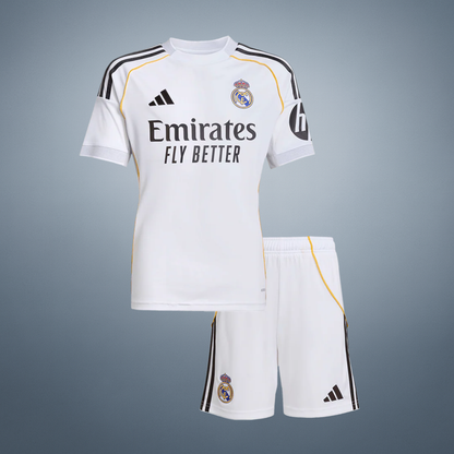 Vente Flash Real Madrid Domicile Maillot Kit 2025/26 Enfant