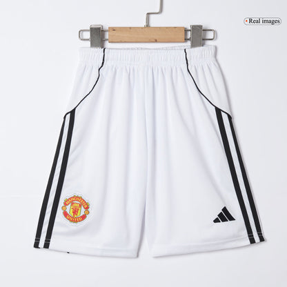 Manchester United Thuisshirt Kit 2025/26 Junior Rood