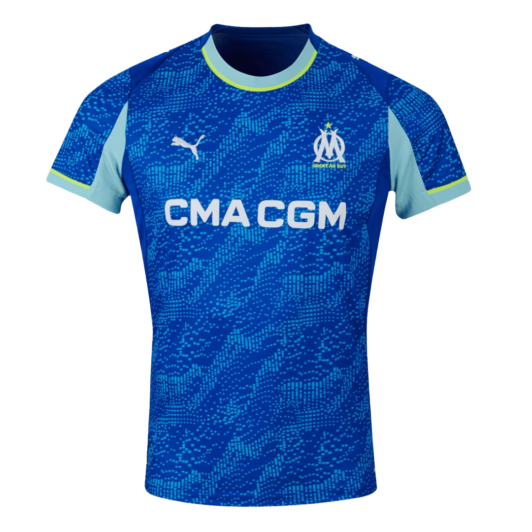 Olympique Marseille Derde Shirt 2025/26 Blauw Grote Maat