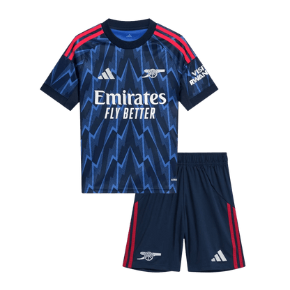Vente Flash Arsenal Extérieur Maillot Kit 2025/26 Enfant Bleu