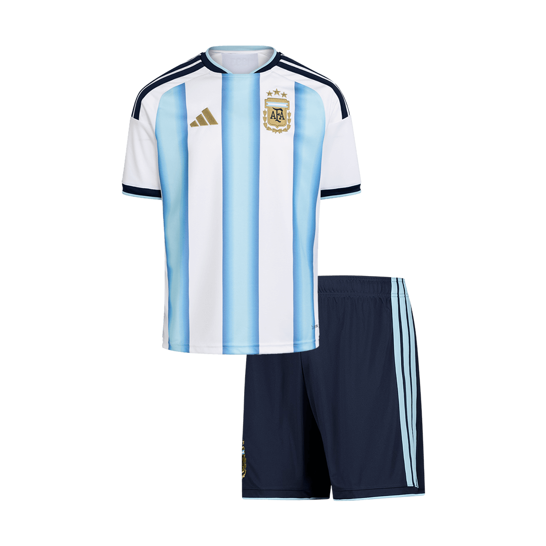 Vente Flash Argentine Domicile Maillot Kit 2025/26 Enfant Blue&White