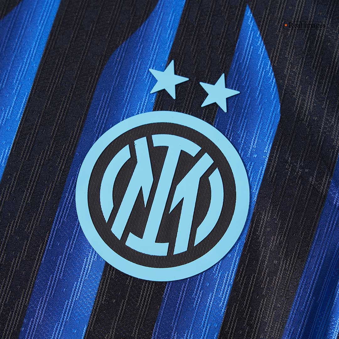 DUMFRIES #2 Inter Milan Thuisshirt 2025/26 Blauw&Zwart Authentiek