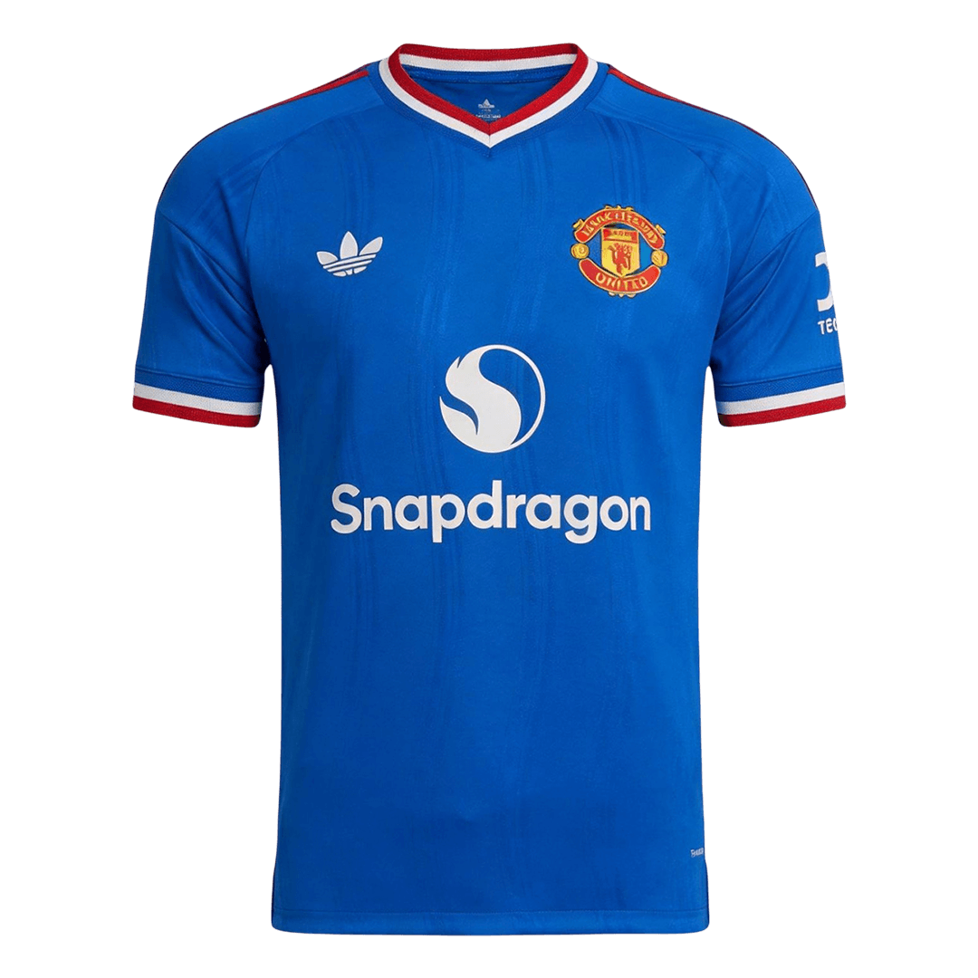 Vente Flash Manchester United Extérieur Maillot 2026/27 Bleu Joueur