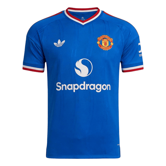 Vente Flash Manchester United Extérieur Maillot 2026/27 Bleu Joueur