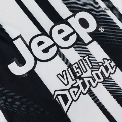 Juventus Domicile Maillot Manches Longues 2025/26 Noir&Blanc Grande Taille
